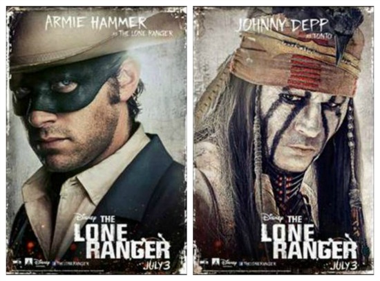 Armie Hammer and Johnny Depp star in The Lone Ranger