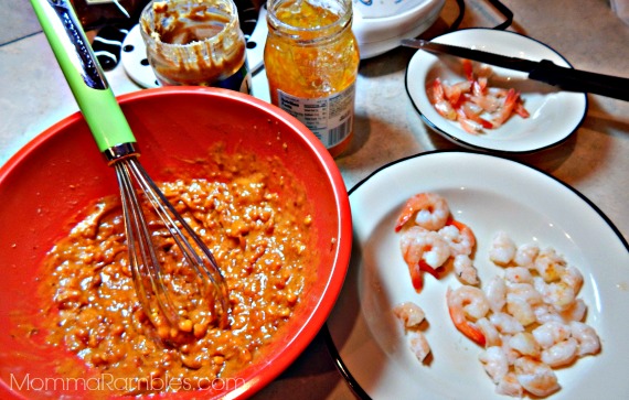 Thai Chili Shrimp Pizza ~ #Recipe