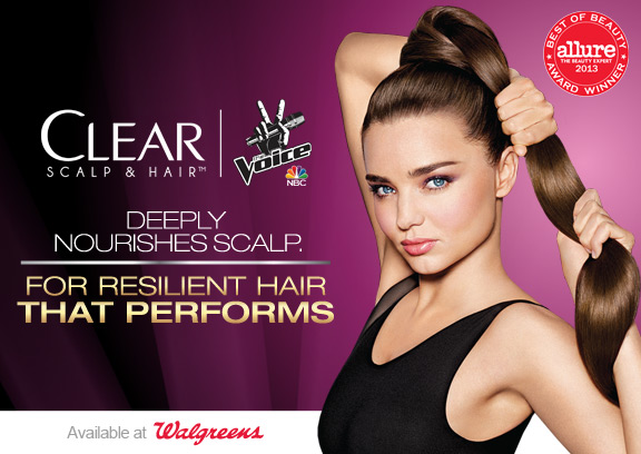 Two Free The Voice Song Downloads with CLEAR SCALP & HAIR™ and Walgreens!